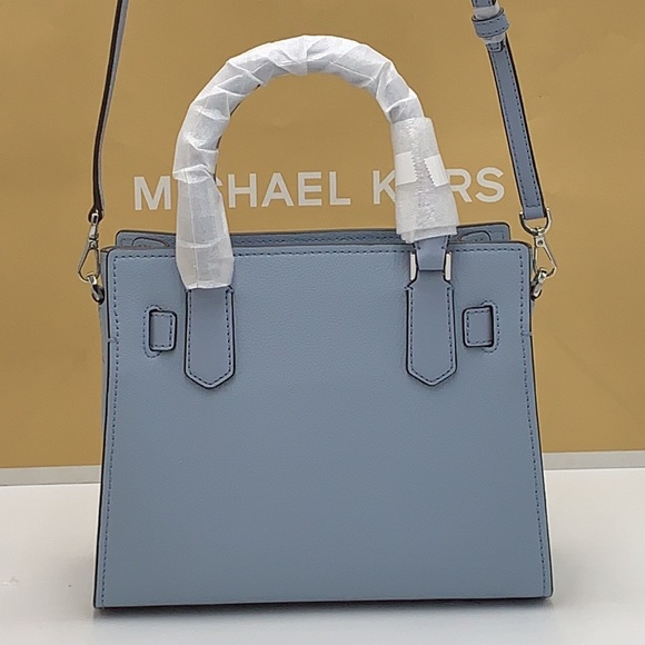 MICHAEL KORS HAMILTON SMALL SATCHEL PALE GOLD COLOR - Picture 4 of 13